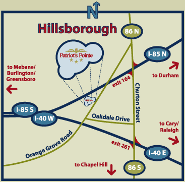 Map - apartments in Hillsborough